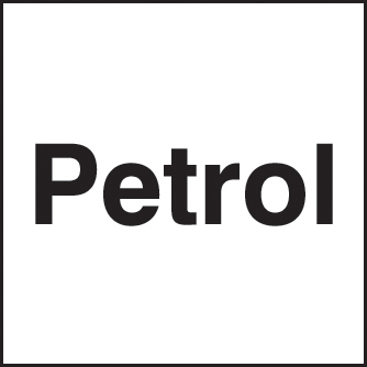 Petrol Safety Sign 150x150mm Self-Adhesive