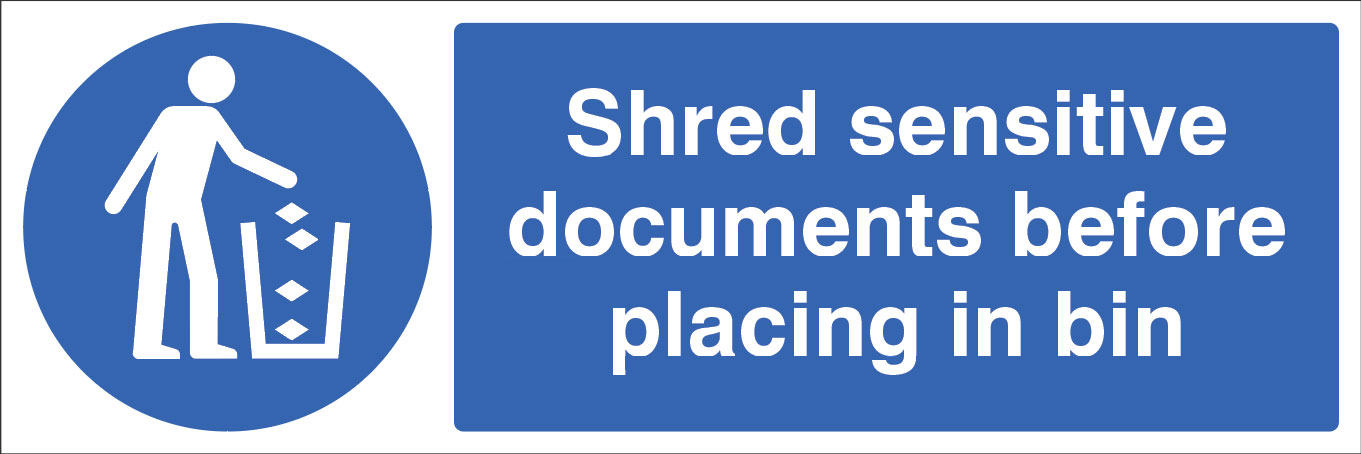 Shred All Sensitive Documents Before Disposal