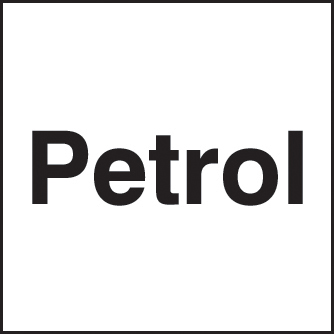 Petrol 25x25mm Self-Adhesive Sign
