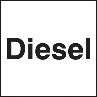 Diesel 25x25mm Self-Adhesive Sign