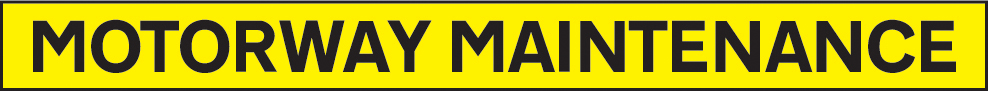 Motorway Maintenance - 1300x100mm Reflective SAV