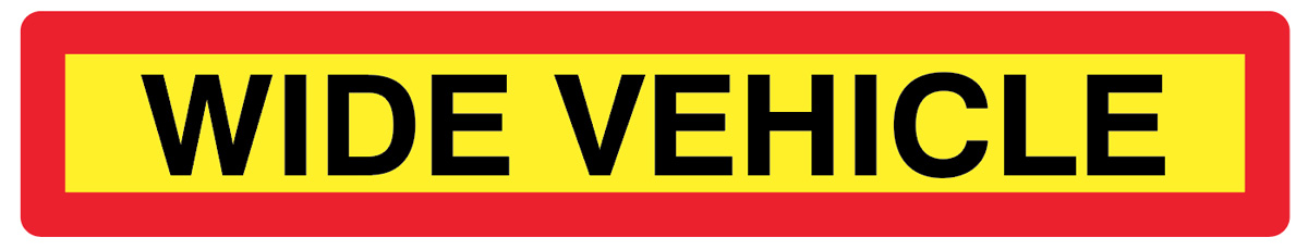 Wide Vehicle Panel 1265x225mm Reflective Aluminium