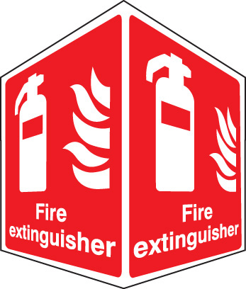 Fire Extinguisher Projecting Sign - 150 x 200 mm