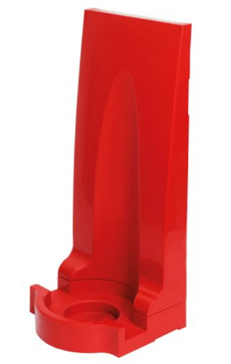 Modular Fire Extinguisher Stand (Red Polypropylene) - 295x270x665mm (WxDxH)