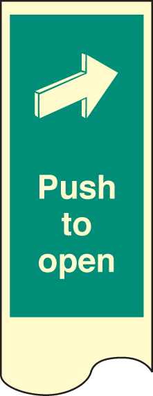 Push to Open Door Plate - 75x300mm