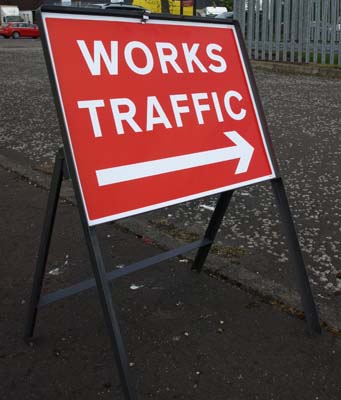 Sign Frame 600 x 450 mm with 300 mm Legs