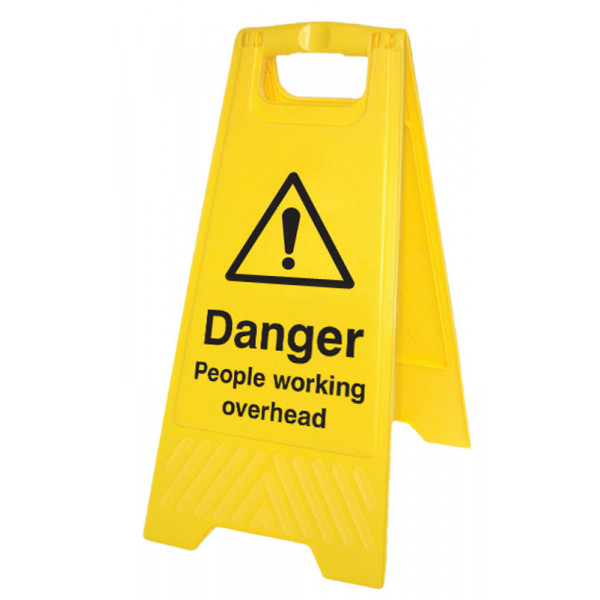 Caution: People Working Overhead (Free-Standing Floor Sign) 300x600mm