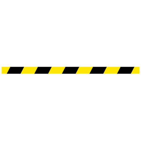 Black/Yellow Floor Graphic Strip, 1000x50mm
