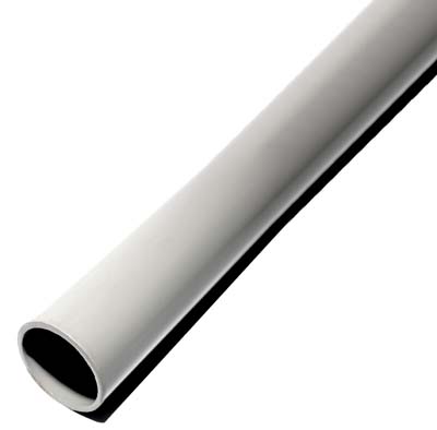 Grey Galvanised Steel Pole, Powder Coated, 2.5m x 76mm