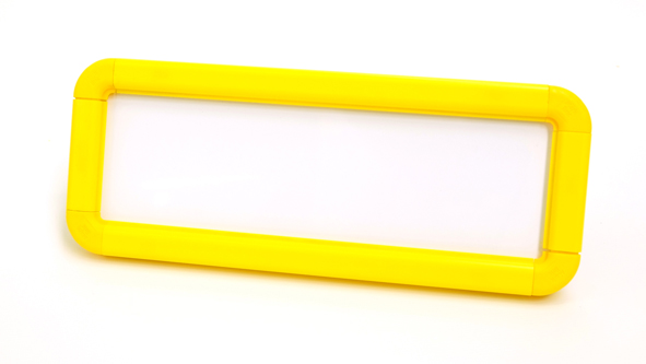 Suspended Frame 600x200mm Yellow Complete with Kit