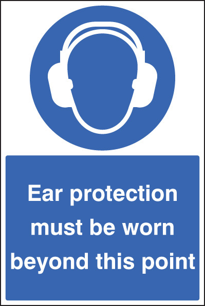 Ear Protection Must Be Worn Floor Graphic 400x600mm