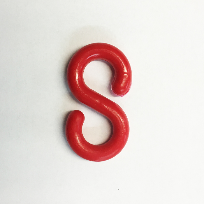 Nylon S-Hook Attachment for Chains - Red
