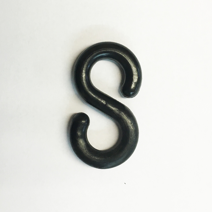 Nylon S-Hook Attachment for Chains - Black