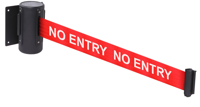 Wall-Mounted Retractable Barrier - 3m