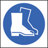100 Self-Adhesive Labels 50x50mm for Safety Boots