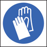 100 Self-Adhesive Labels 50x50mm - Gloves