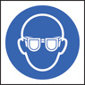 100 Self-Adhesive Labels - 50x50mm Goggles