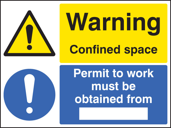Warning: Confined Space Permit Required