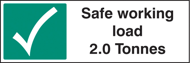 Safe Working Load: 2.0 Tonnes