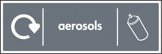 WRAP Recycling Sign - Aerosols
