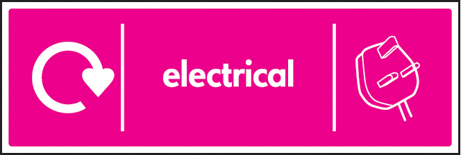 WRAP Recycling Sign - Electrical