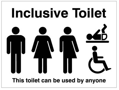 Inclusive Toilet Sign - Universal Access