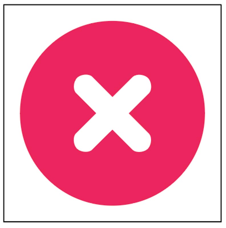 Red Cross Self-Adhesive Sticker - Vinyl 100x100mm