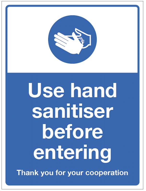 Hand Sanitiser Protocol Sign