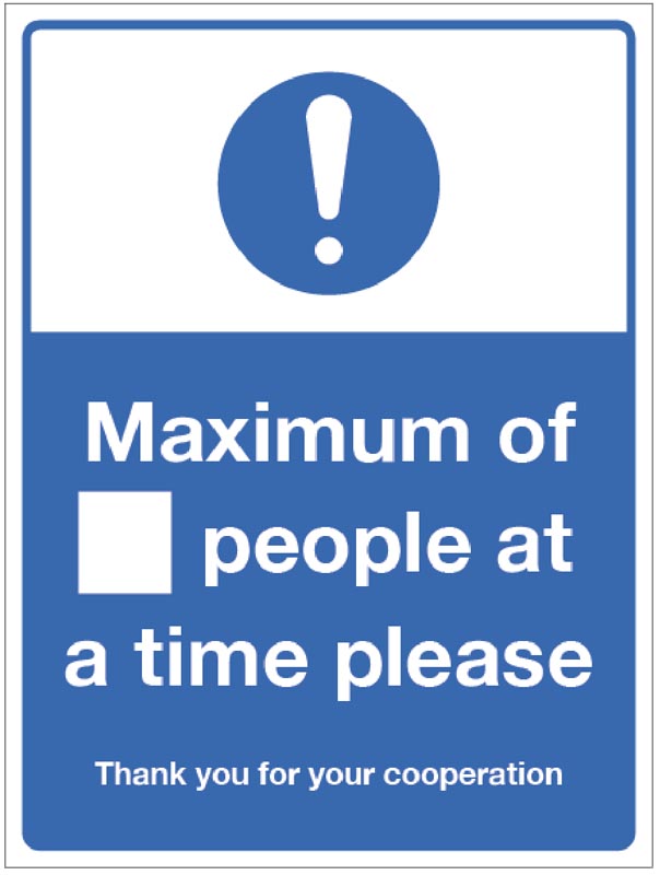Maximum Capacity Signage