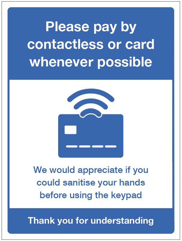 Contactless Payment Recommended