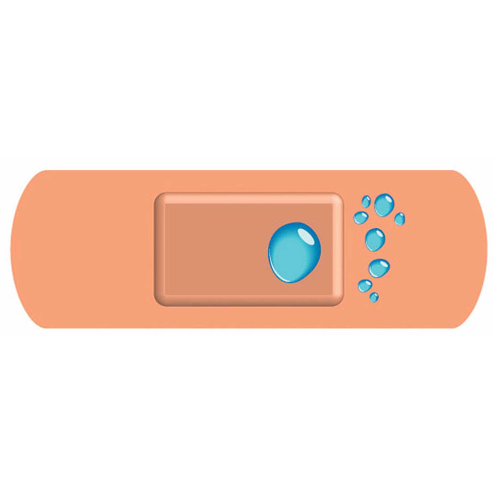 Washproof Plasters 7.5 x 2.5 cm - Pack of 100