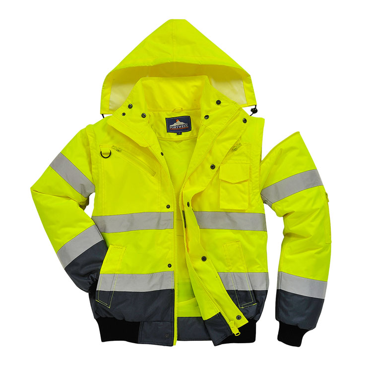Hi-Vis Contrast Bomber Jacket