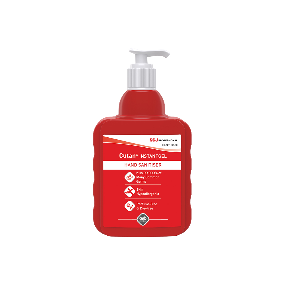 Cutan Gel Hand Sanitiser 400ml Pump Dispenser