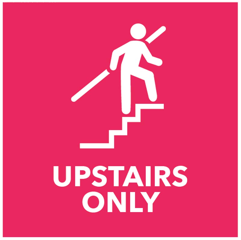 Upstairs Only - Floor Graphic 200x200mm
