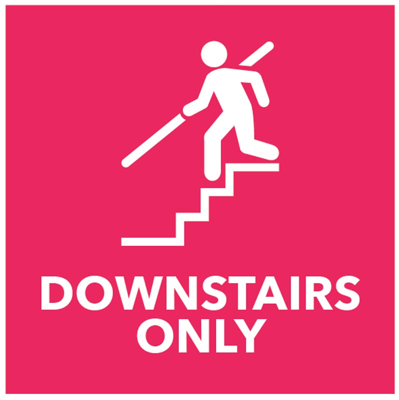 Downstairs Only - Floor Graphic 200x200mm