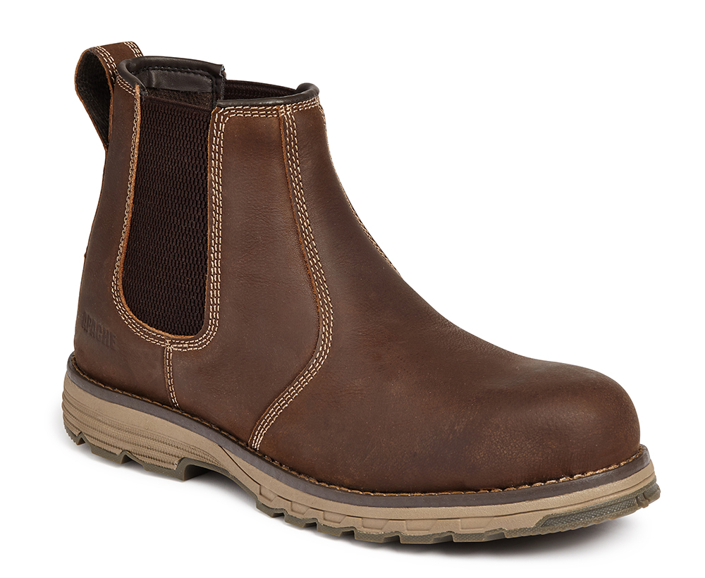 Flyweight Brown Water-Resistant Safety Dealer Boot