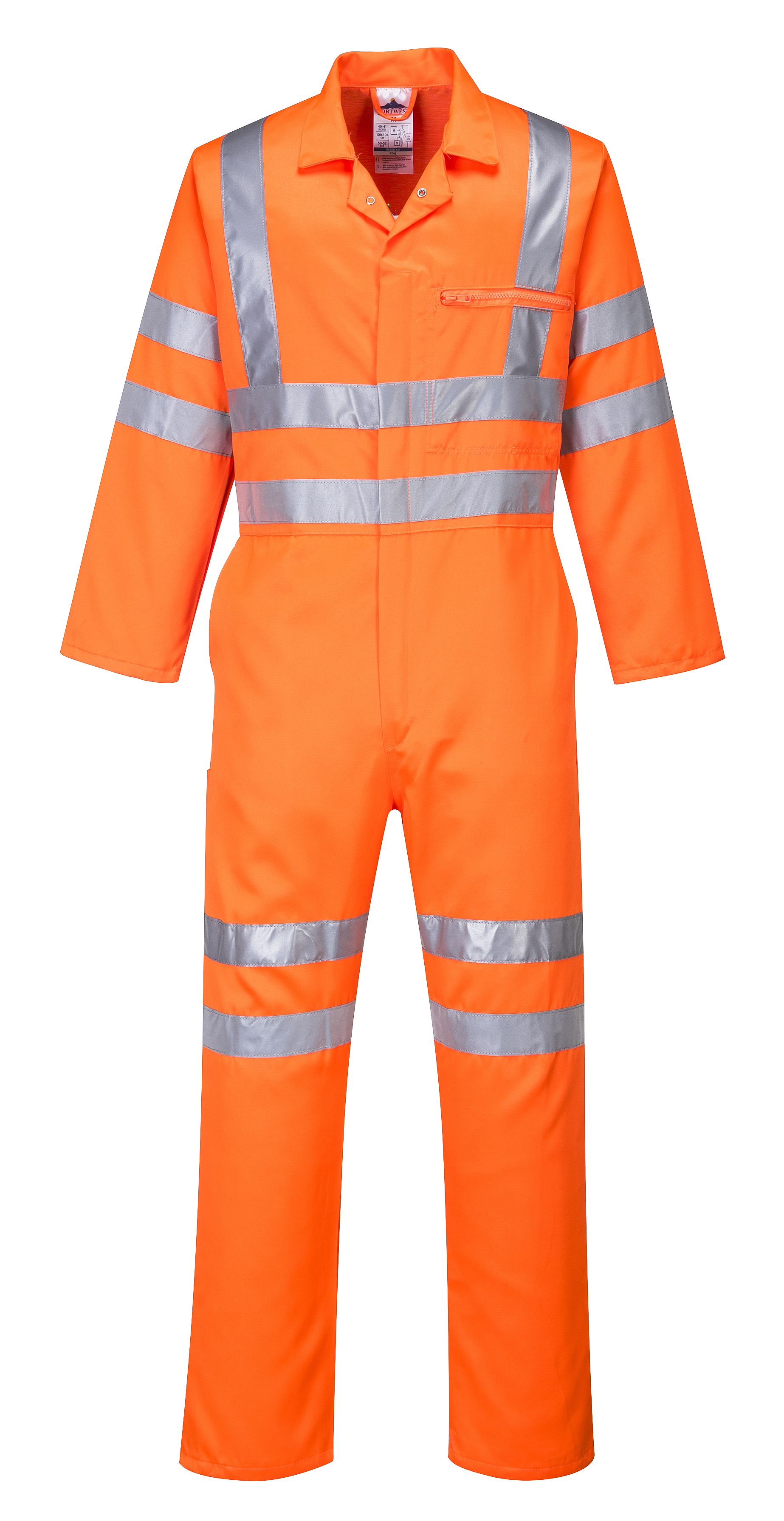 High Visibility Poly Cotton Coverall - Orange