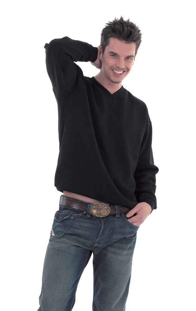 Uneek V-Neck Premium Sweatshirt