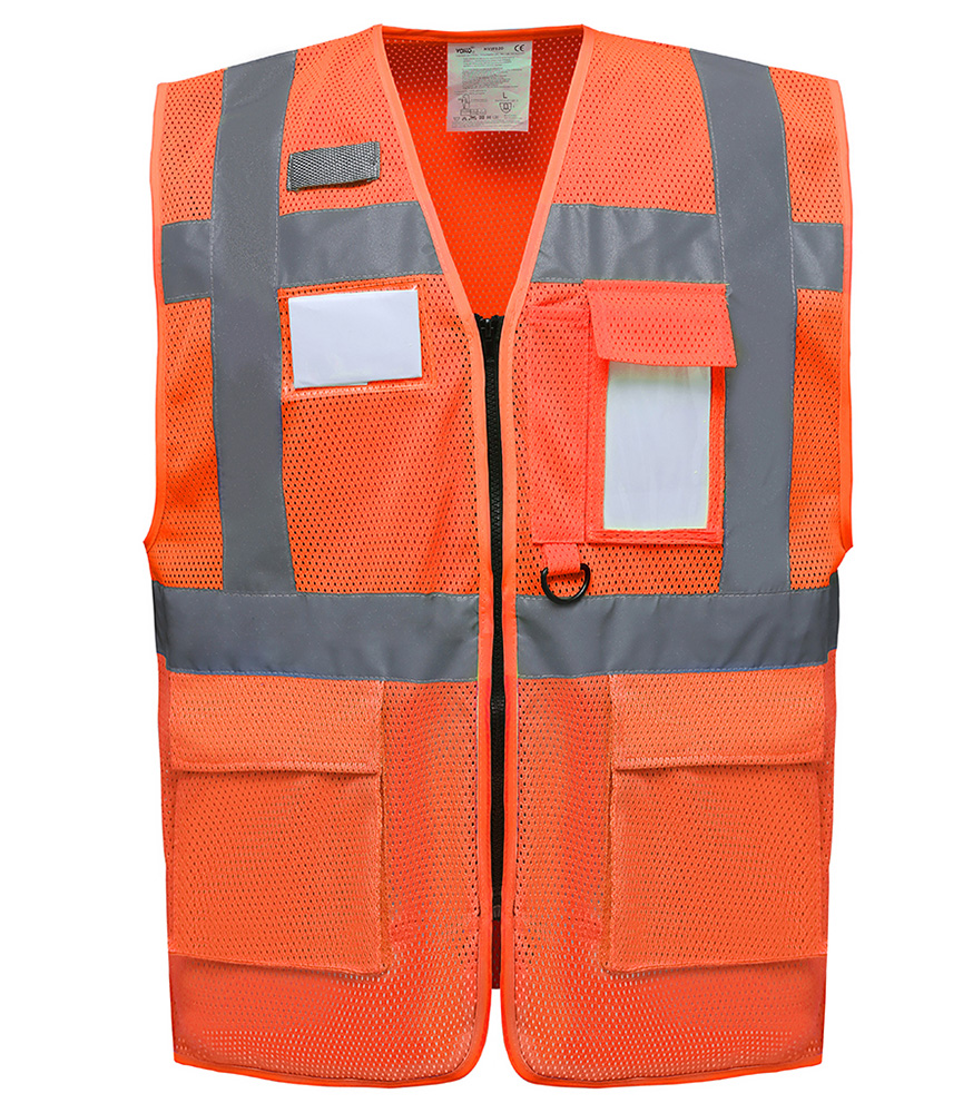 Yoko Hi-Vis Cool Open Mesh Executive Waistcoat
